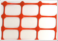 80x40mm High Strength Mesh Snow Fence , High Visibility Orange Plastic Security Fencing