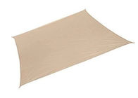 Terracotta / Sand Rectangle Patio Sun Shades With D Ring Reinforced Webbling