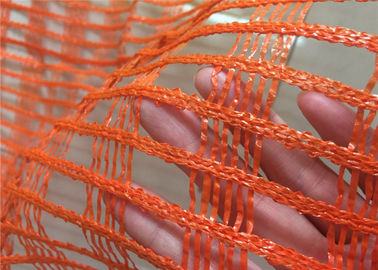Màu vàng cam Striping tuyết cảnh báo Net được sử dụng trong xây dựng cầu dệt kim sợi dọc dệt loại